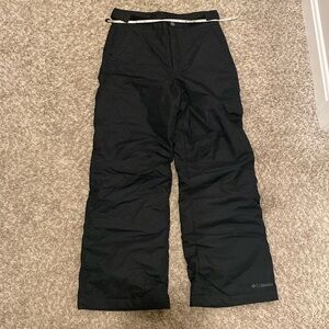 Columbia Black Snowpants Medium 10/12 Adjustable Waist